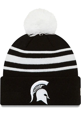 New Era Michigan State Spartans Cuff Pom Mens Knit Hat