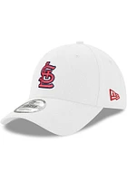 New Era St Louis Cardinals Stretch Snap 9FORTY Advanced Adjustable Hat - White