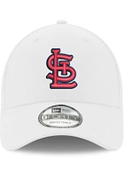New Era St Louis Cardinals Stretch Snap 9FORTY Advanced Adjustable Hat - White
