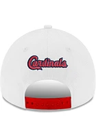 New Era St Louis Cardinals Stretch Snap 9FORTY Advanced Adjustable Hat - White