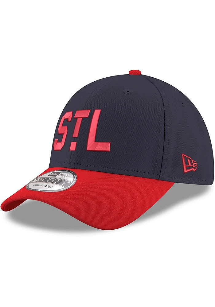 New Era St Louis Cardinals Stretch Snap 9FORTY Signature Adjustable Hat - Navy Blue