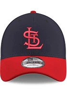 New Era St Louis Cardinals Stretch Snap 9FORTY Deluxe Adjustable Hat - Navy Blue
