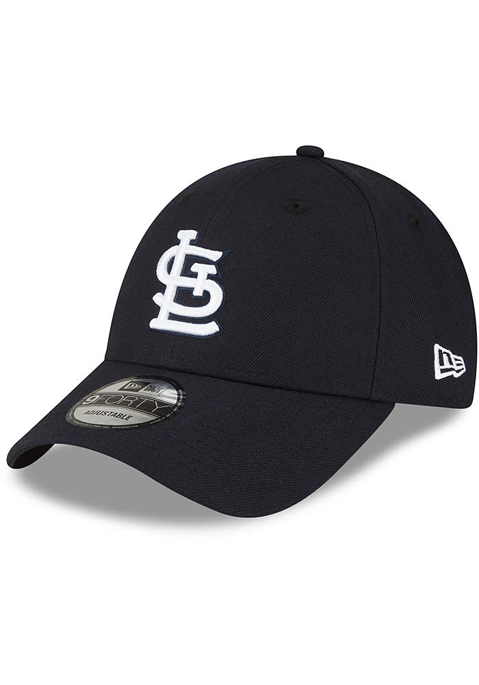 New Era St Louis Cardinals Stretch Snap 9FORTY Premium Adjustable Hat - Navy Blue