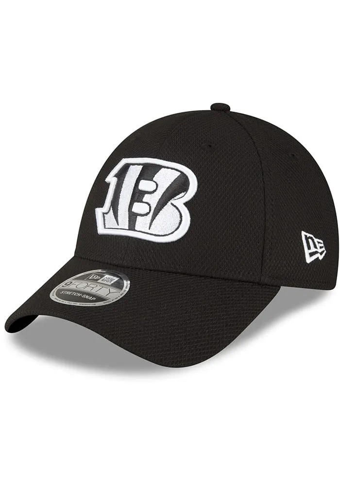 New Era Cincinnati Bengals Stretch Snap 9FORTY Classic Adjustable Hat - Black