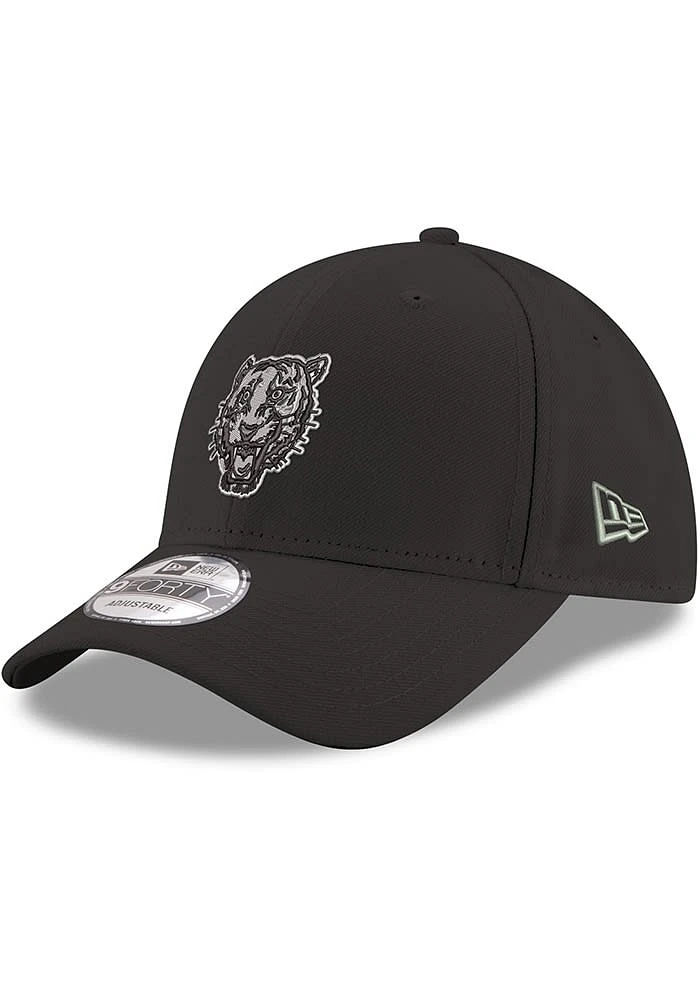 New Era Detroit Tigers Stretch Snap 9FORTY Iconic Adjustable Hat - Black