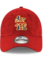 New Era St Louis Cardinals 2023 London Series Flag Fill 9TWENTY Adjustable Hat - Red