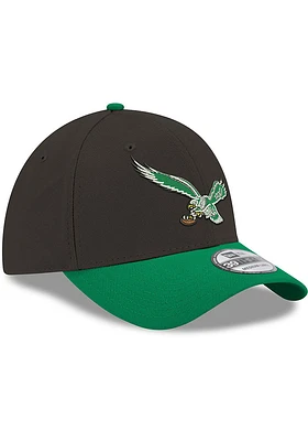 New Era Philadelphia Eagles Mens Black Diamond 39THIRTY Flex Hat