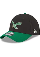 New Era Philadelphia Eagles Mens Black Diamond 39THIRTY Flex Hat
