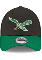 New Era Philadelphia Eagles Mens Black Diamond 39THIRTY Flex Hat