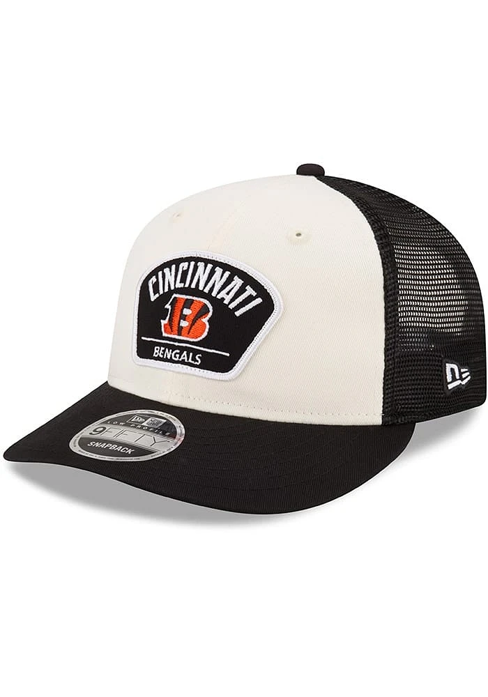 New Era Cincinnati Bengals 2T Local Patch DL Trucker LP9FIFTY Adjustable Hat - Ivory