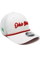 New Era Ohio State Buckeyes White Rope Stretch Snap LP9FIFTY Mens Snapback Hat