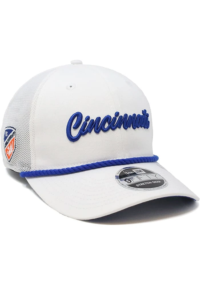 New Era FC Cincinnati White Rope Stretch Snap LP9FIFTY Mens Snapback Hat