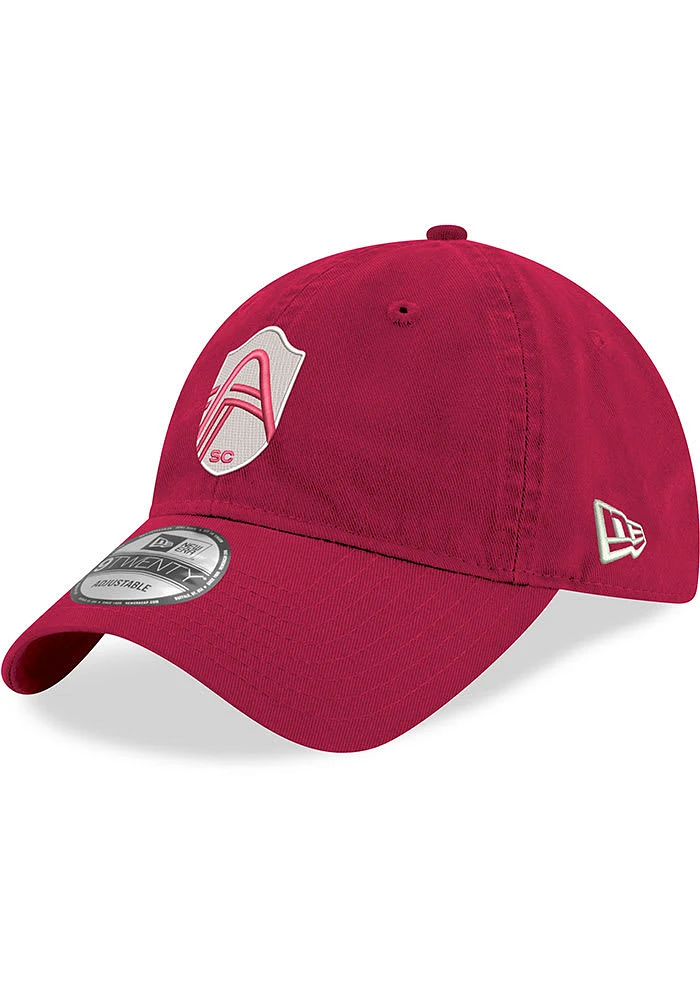 New Era St Louis City SC White Street Crest 9TWENTY Adjustable Hat - Red