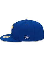 New Era Kansas Jayhawks Mens Blue Evergreen Basic 59FIFTY Fitted Hat