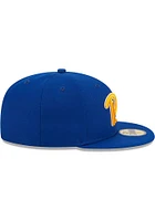 New Era Pitt Panthers Mens Blue Evergreen Basic 59FIFTY Fitted Hat
