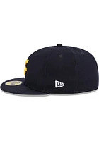 New Era West Virginia Mountaineers Mens Navy Blue Evergreen Basic 59FIFTY Fitted Hat
