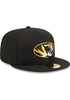New Era West Virginia Mountaineers Mens Navy Blue Evergreen Basic 59FIFTY Fitted Hat