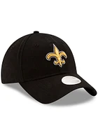 New Era New Orleans Saints Black W Core Classic 9TWENTY Womens Adjustable Hat