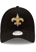 New Era New Orleans Saints Black W Core Classic 9TWENTY Womens Adjustable Hat