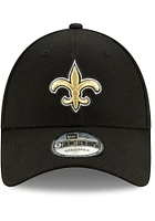 New Era New Orleans Saints The League 9FORTY Classic Adjustable Hat - Black