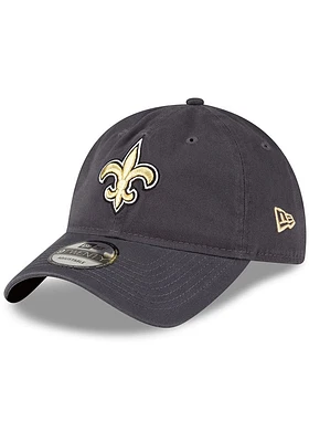 New Era New Orleans Saints Core Classic 2.0 9TWENTY Adjustable Hat - Graphite