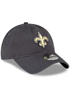 New Era New Orleans Saints Core Classic 2.0 9TWENTY Adjustable Hat - Graphite