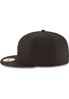 New Era Orleans Saints Mens Black Tonal Logo 59FIFTY Fitted Hat