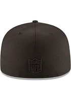 New Era Orleans Saints Mens Black Tonal Logo 59FIFTY Fitted Hat
