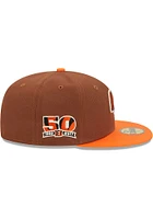 New Era Cincinnati Bengals Mens Brown Harvest Side Patch 59FIFTY Fitted Hat