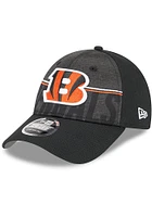 New Era Cincinnati Bengals 2023 Training Camp Stretch 9FORTY Classic Adjustable Hat - Black