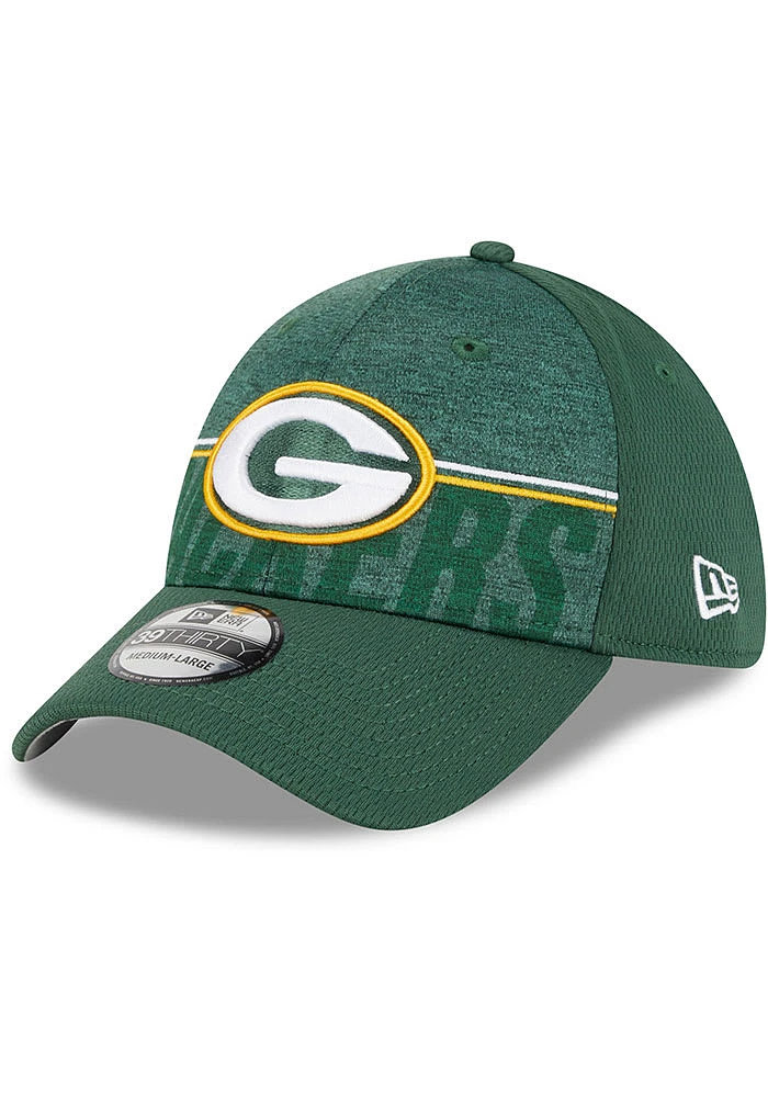 New Era Green Bay Packers Mens 2023 Training Camp 39THIRTY Flex Hat