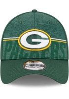 New Era Green Bay Packers Mens 2023 Training Camp 39THIRTY Flex Hat