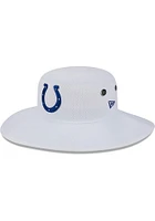 New Era Indianapolis Colts White 2023 Training Camp Panama Mens Bucket Hat