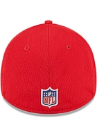 New Era Kansas City Chiefs Mens Red 2023 Training Camp 39THIRTY Flex Hat