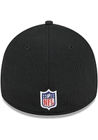 New Era Pittsburgh Steelers Mens Black 2023 Training Camp 39THIRTY Modern Flex Hat