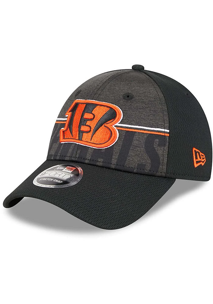 New Era Cincinnati Bengals 2023 Training Camp Stretch 9FORTY Adjustable Hat - Black