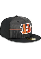 New Era Cincinnati Bengals Mens Black 2023 Training Camp 59FIFTY Fitted Hat