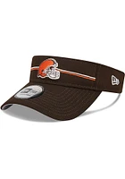 New Era Cleveland Browns Mens Brown 2023 Training Camp Adjustable Visor
