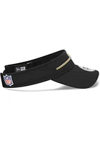 New Era Pittsburgh Steelers Mens Black 2023 Training Camp Adjustable Visor