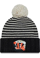 New Era Cincinnati Bengals Black 2023 Salute to Service W Cuff Pom Womens Knit Hat