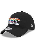 New Era Sporting Kansas City 2023 Pride 9TWENTY Adjustable Hat - Black