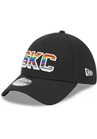New Era Sporting Kansas City Mens Black 2023 Pride 39THIRTY Flex Hat