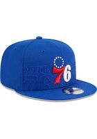 New Era Philadelphia 76ers Blue 2023 NBA Draft 9FIFTY Mens Snapback Hat