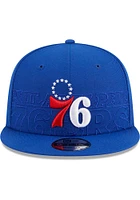 New Era Philadelphia 76ers Blue 2023 NBA Draft 9FIFTY Mens Snapback Hat