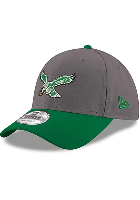 New Era Philadelphia Eagles Retro 2T Stretch Snap 9FORTY Adjustable Hat - Graphite