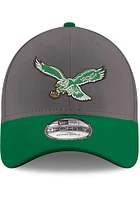 New Era Philadelphia Eagles Retro 2T Stretch Snap 9FORTY Adjustable Hat - Graphite