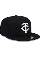 New Era Minnesota Twins Mens Navy Blue Alt TC AC 59FIFTY Fitted Hat