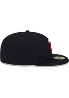 New Era Minnesota Twins Mens Navy Blue Home TC AC 59FIFTY Fitted Hat
