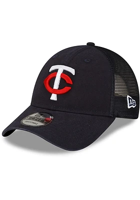 New Era Minnesota Twins Home TC Trucker 9FORTY Adjustable Hat - Navy Blue