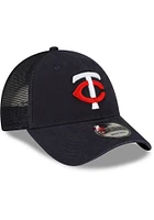New Era Minnesota Twins Home TC Trucker 9FORTY Adjustable Hat - Navy Blue